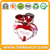 Heart_Shaped Candy Tin for Food_ Sweets Can_ Confectionary